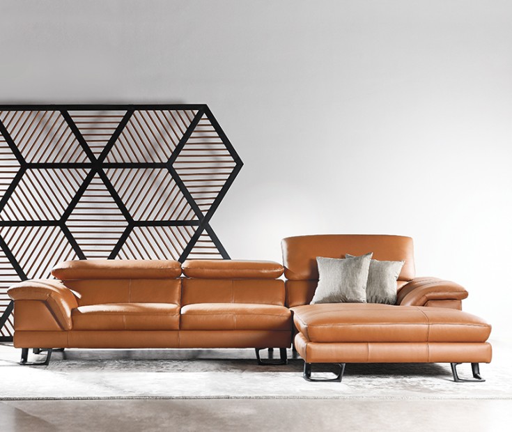 L-Shape Leather Sofa